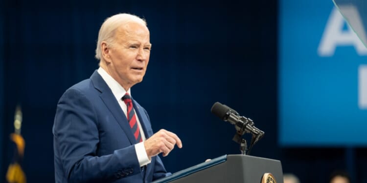 President Joe Biden, pictured speaking March 26 at a community center in Raleigh, North Carolina.