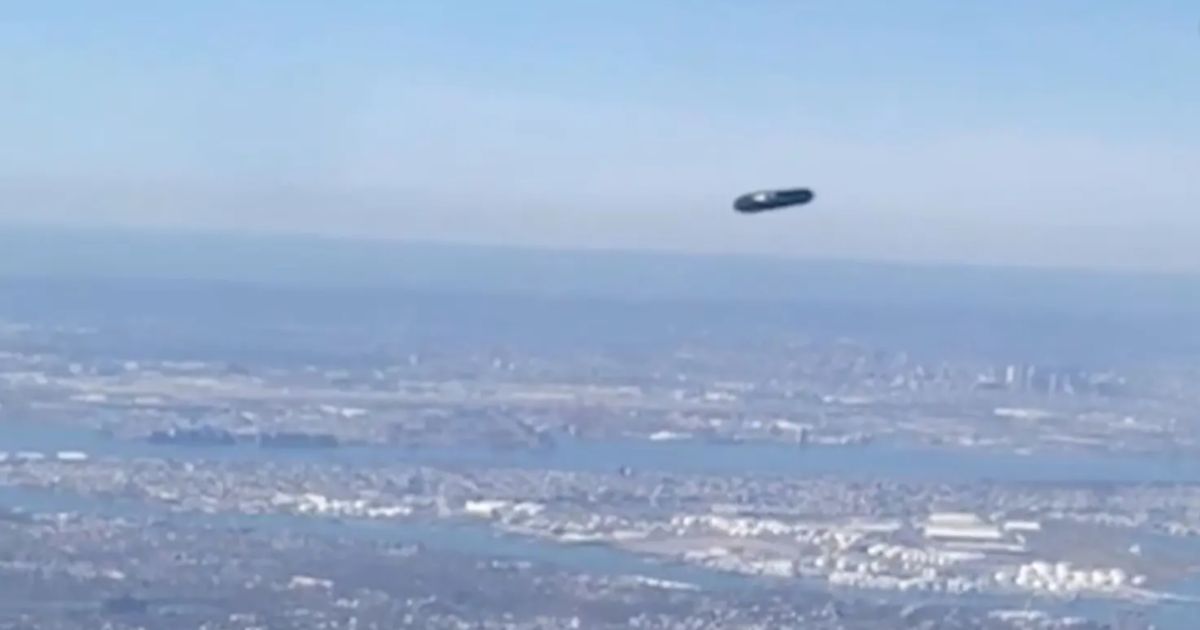 a UFO over New York City