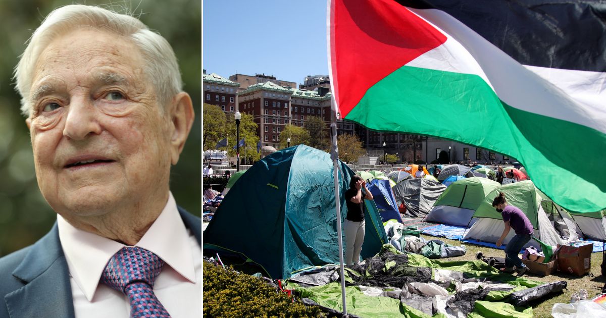 Pro-Palestinian students and activists, right, gather at a protest encampment on the campus of Columbia University in New York City Thursday. College campuses across the US braced for fresh protests by pro-Palestinian students, extending a week of increasingly confrontational standoffs with police, mass arrests and accusations of anti-Semitism. According to news reports, some protest participants were paid by a group funded by George Soros' Open Society Foundation.