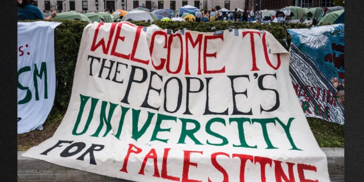 A pro-Palestinian tent encampment remained at New York's Columbia University Friday, after a deadline that had been set by campus officials passed.