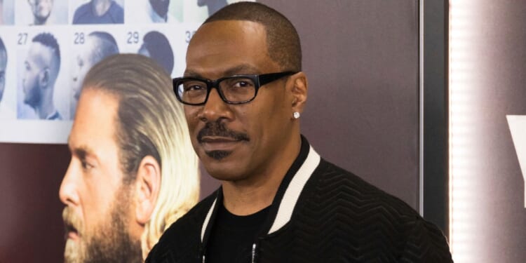 Eddie Murphy arriving at a premiere in Los Angeles