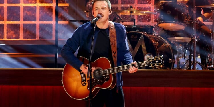 Morgan Wallen performs onstage during the 57th Annual CMA Awards in Nashville, Tennessee, on Nov. 8.