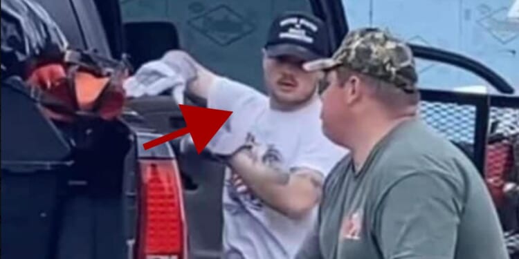 Country music singer Zach Bryan, left, was helping clean up in Elkhorn, Nebraska, after tornadoes devastated the community on Friday.