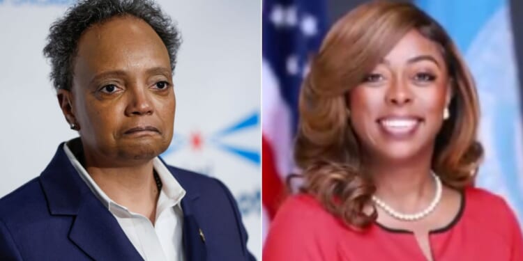 Former Chicago Mayor Lorri Lightfoot, left, has been selected to investigate Mayor Tiffany Henyard after multiple allegations of misconduct have been brought against her, leading her to be labelled the "worst mayor in America." (