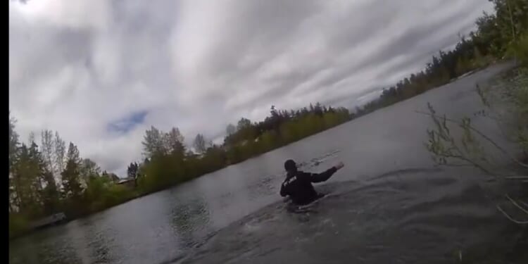 Tacoma Lake Police officers jump into the water to save a teenage girl from drowning