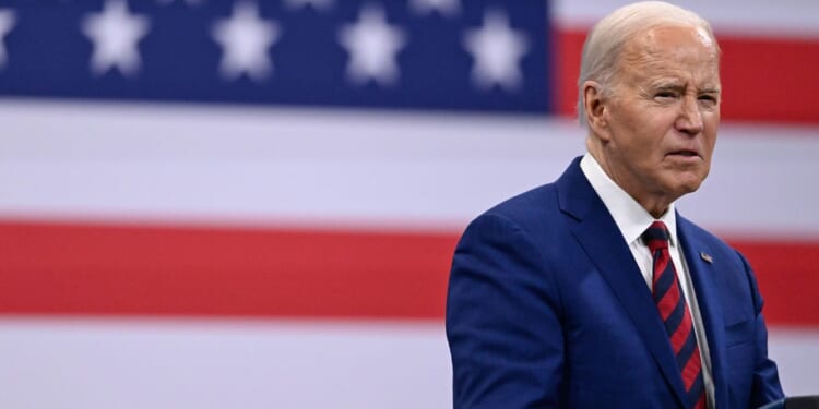 Joe Biden delivering a speech in North Carolina