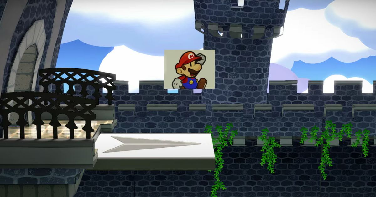 This YouTube screen shot shows a scene from the trailer for upcoming Nintendo Switch video game "Paper Mario: The Thousand-Year Door."