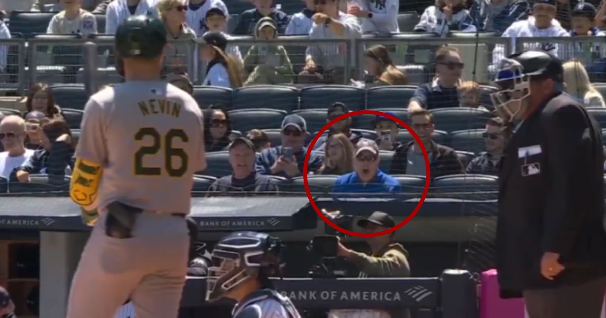 Umpire Hunter Wendelstedt, right, ejected Yankees manager Aaron Boone on Monday after a fan, circled, yelled at him. Whether Wendelstedt originally believed it was Boone, he defended the ejection, claiming the comment came from the bench and the manager should have controlled his players.