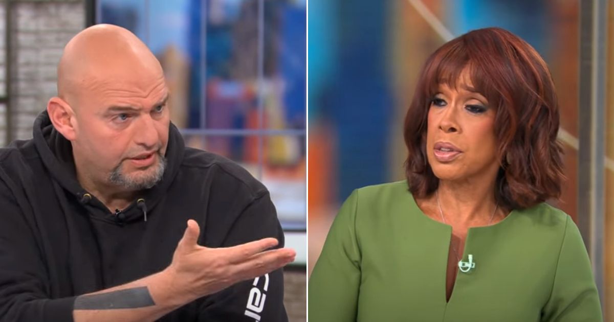 Sen. John Fetterman speaks to host Gayle King on "CBS Mornings."