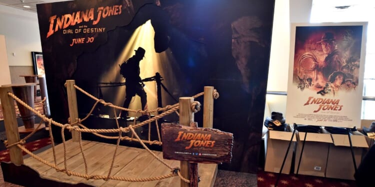 A view of atmosphere at the "Indiana Jones and the Dial of Destiny" Special Screening at AMC Century City 15 on June 28, 2023 in Los Angeles, California.