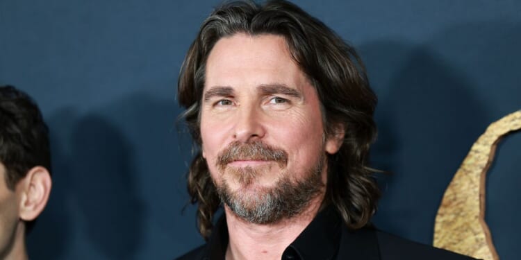 Actor Christian Bale at the Los Angeles premiere for 2022's "The Pale Blue Eye."