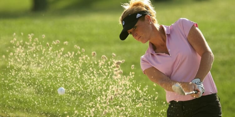 The late Golf Channel personality Stephanie Sparks is pictured in a 2008 file photo from the Ginn Open at Reunion Resort in Reunion, Florida.