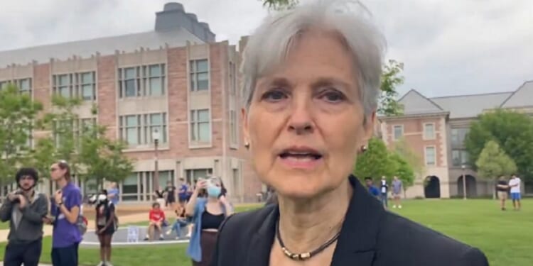 Green Party presidential candidate Jill Stein pictured in an interview before her arrest Saturday in St. Louis.