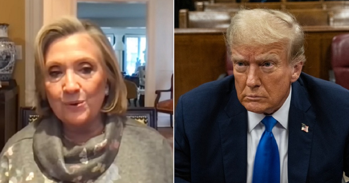 Former Secretary of State Hillary Clinton, left; former President Donald Trump, right.