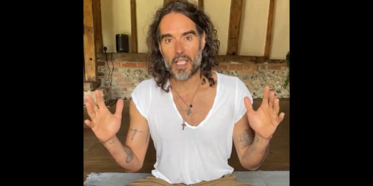 Russell Brand talks about his baptism.