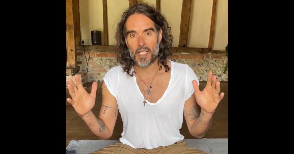 Russell Brand talks about his baptism.