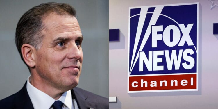 Hunter Biden's, left, lawyers are reportedly preparing to sue Fox News for violating "revenge porn" laws after the outlet published images of Biden.