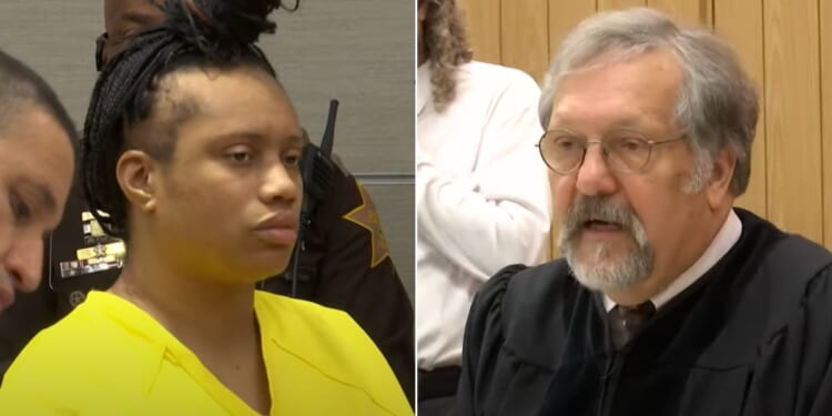 Indianapolis Judge Mark Stoner, right, released Dacia Lacey, left, after ruling that charges of neglect resulting in the death of her daughter were not proved.