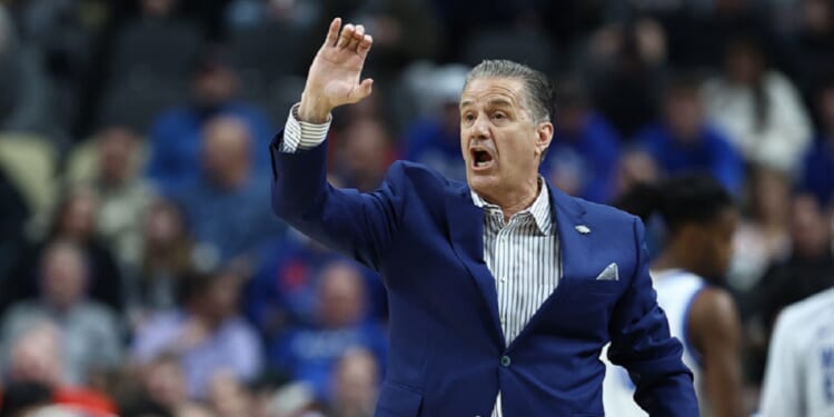 Kentucky Wildcats coach John Calipari, pictured during a March 21 game against the Oakland Golden Grizzlies in the first round of the NCAA Men's Basketball Tournament.