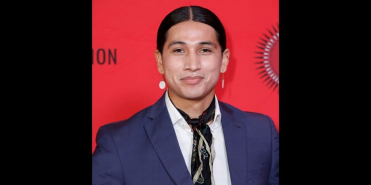 Actor Cole Brings Plenty attends the Red Nation Celebration Institute's 28th RNCI Red Nation Awards at Fine Arts Theatre on November 12, in Beverly Hills, California.