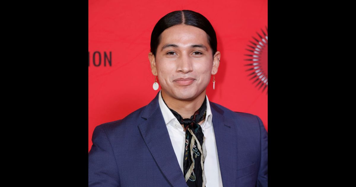 Actor Cole Brings Plenty attends the Red Nation Celebration Institute's 28th RNCI Red Nation Awards at Fine Arts Theatre on November 12, in Beverly Hills, California.