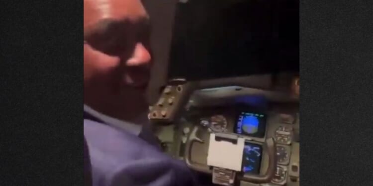 The coach joked on the video about landing the plane.