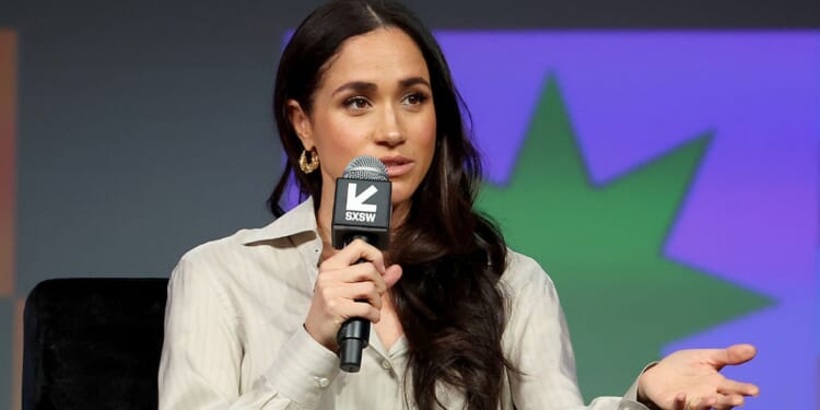 Meghan, Duchess of Sussex, speaks onstage during the Breaking Barriers, Shaping Narratives: How Women Lead On and Off the Screen panel during the 2024 SXSW Conference and Festival in Austin, Texas, on March 8.