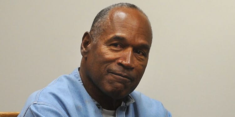 O.J. Simpson looks on during his parole hearing at Lovelock Correctional Center in Lovelock, Nevada, on July 20, 2017.