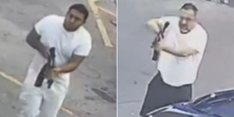 Police in Houston released these photos of suspects in Monday night's shooting.