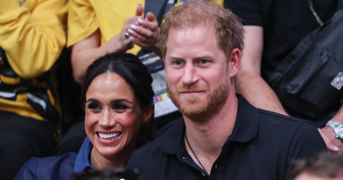 Meghan, Duchess of Sussex and Prince Harry, Duke of Sussex, attend the sitting volleyball finals at the Merkur Spiel-Arena during the Invictus Games in Duesseldorf, Germany, on Sept. 15.