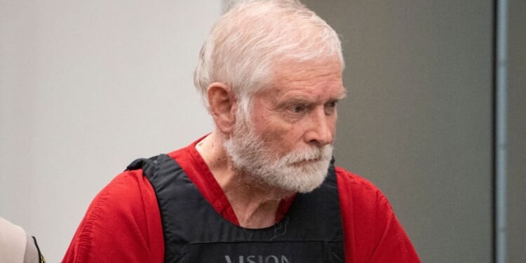 George Alan Kelly enters court for his preliminary hearing in Nogales Justice Court in Nogales, Arizona, on Feb. 22.