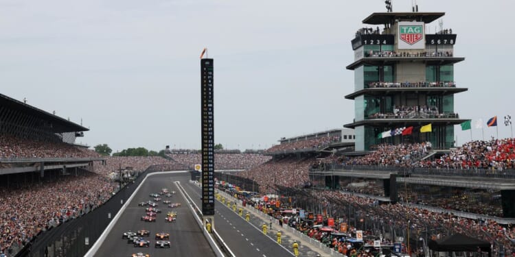 The 107th Running of Indianapolis 500 at Indianapolis Motor Speedway begins in Indianapolis, Indiana, on May 28, 2023.