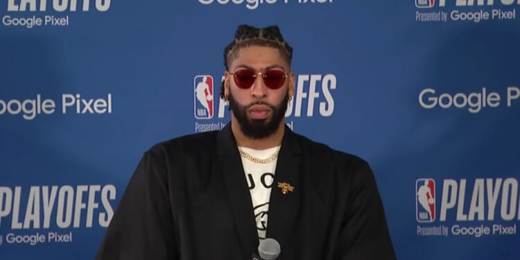 In a post-game interview on Monday, Anthony Davis of the Los Angeles Lakers seemingly became irritated when a reported asked a question about the Denver Nugget's game winning shot.