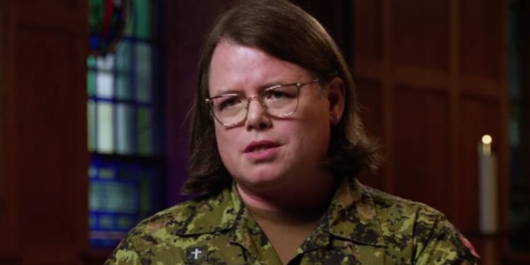 Canada's first transgender military chaplain Capt. Beatrice Gale has been suspended for inappropriate comments about groping.