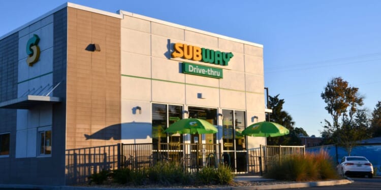 A Subway restaurant is pictured in Crystal River, Florida, on Dec. 19.