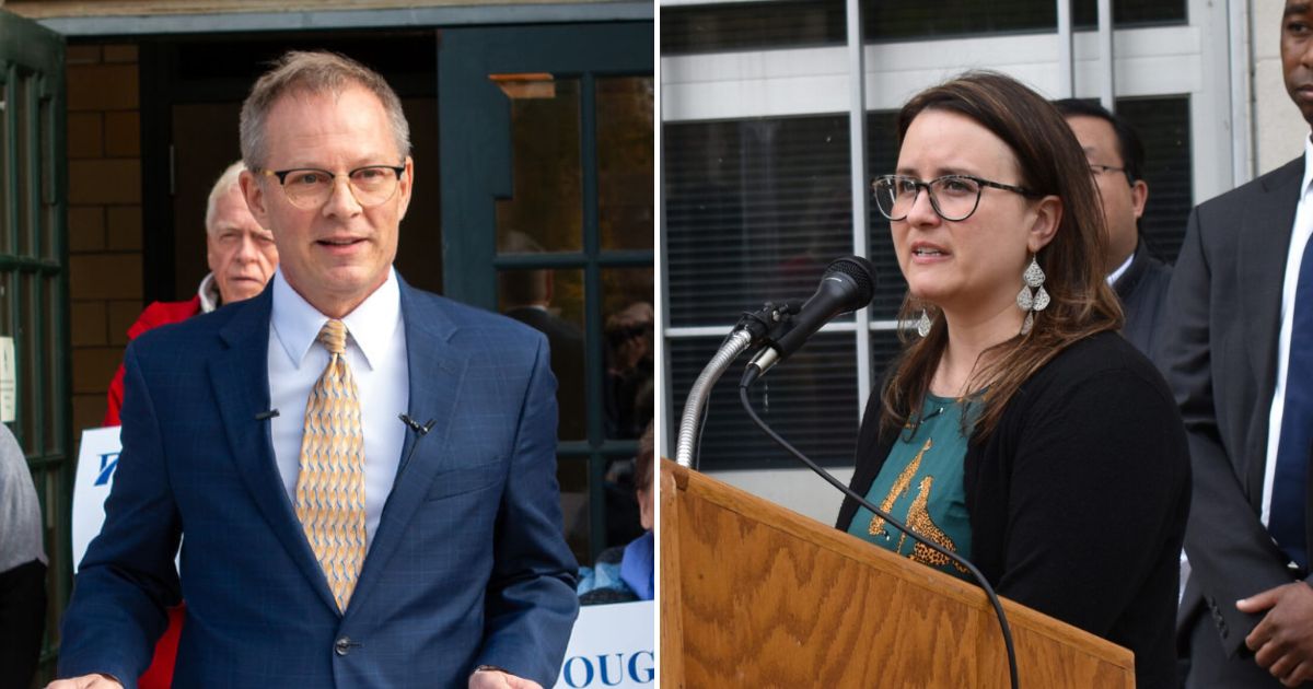 Wausau, WIsconsin, Mayor-Elect Doug Diny and outgoing Mayor Katie Rosenberg