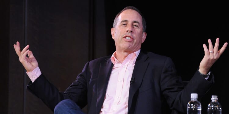 Jerry Seinfeld onstage at the 2017 New York Society for Ethical Culture in New York City.