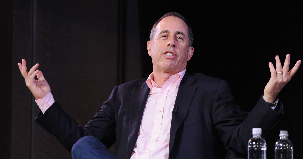 Jerry Seinfeld onstage at the 2017 New York Society for Ethical Culture in New York City.