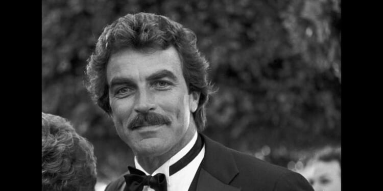 Hollywood icon Tom Selleck arriving to the 55th Annual Academy Awards in 1983.