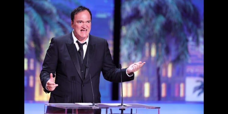 Hollywood director Quentin Tarantino at the closing ceremony of the 76th Cannes film festival in 2023.