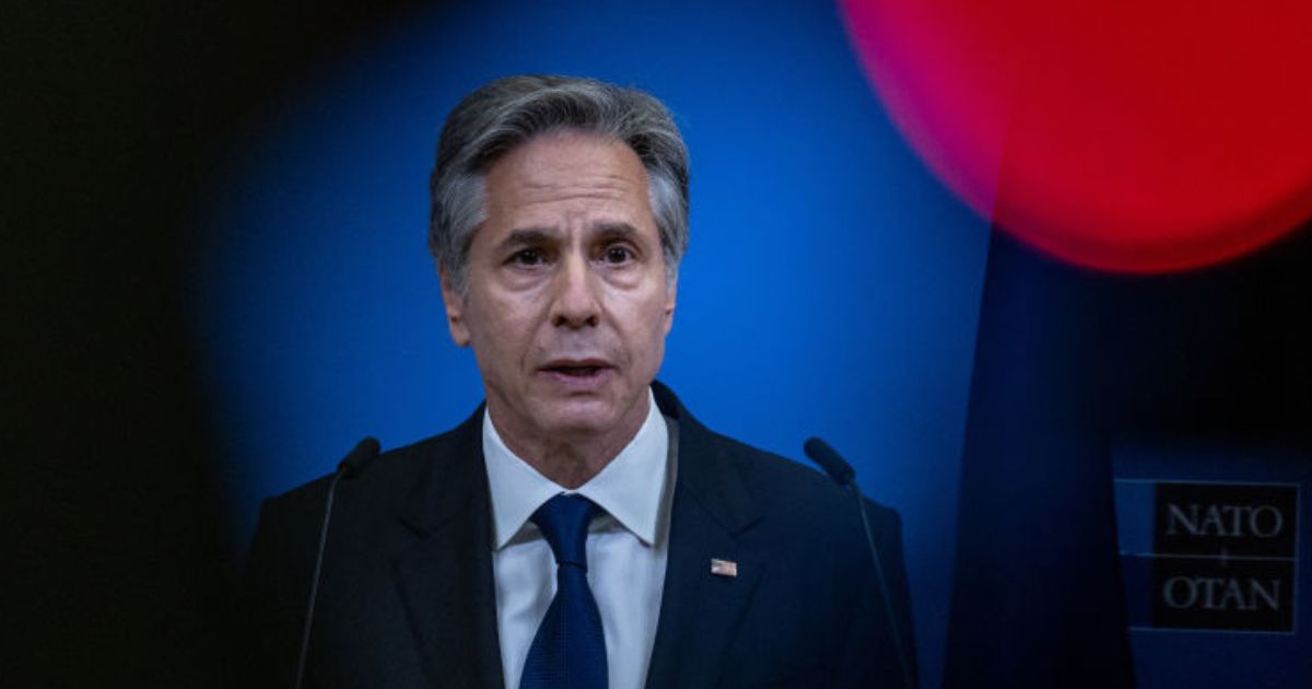 Antony J. Blinken, United States Secretary of State, holds the closing press conference at the NATO headquarters on the second day of the NATO Foreign Affairs Ministers' meeting on Thursday in Brussels, Belgium.