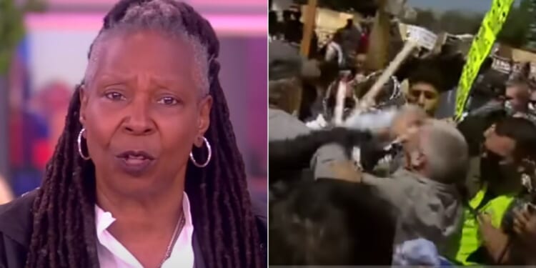 On Monday, the co-host of "The View" discussed the protests taking place across college campuses, right, and Whoopi Goldberg promised to be quiet on the subject, although she made remarks at the end of the segment.