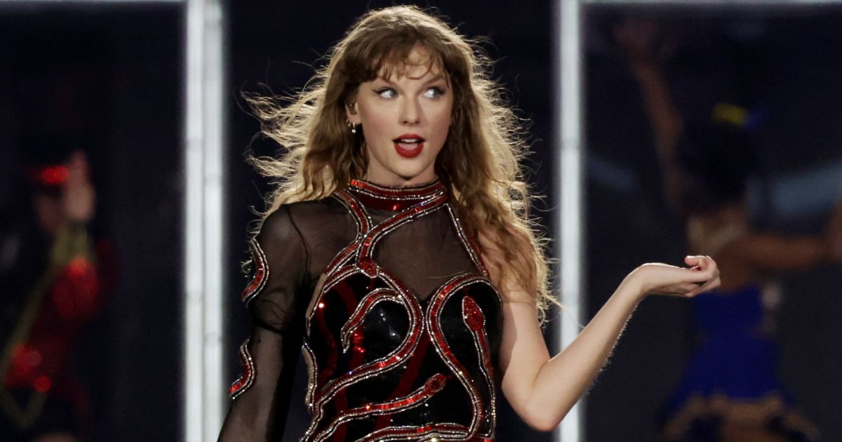 Taylor Swift performs during a concert in Singapore on March 2.