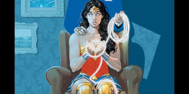 The cover of the newly-released DC comic "Wonder Woman #8."