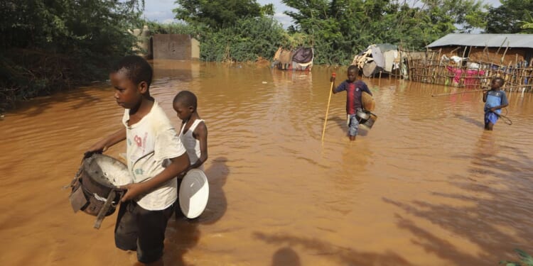 What is causing the catastrophic rainfall in Kenya?