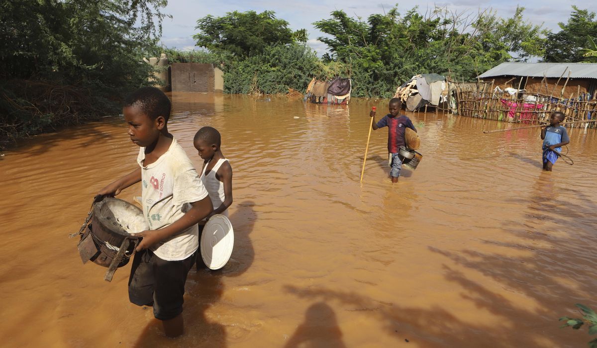 What is causing the catastrophic rainfall in Kenya?