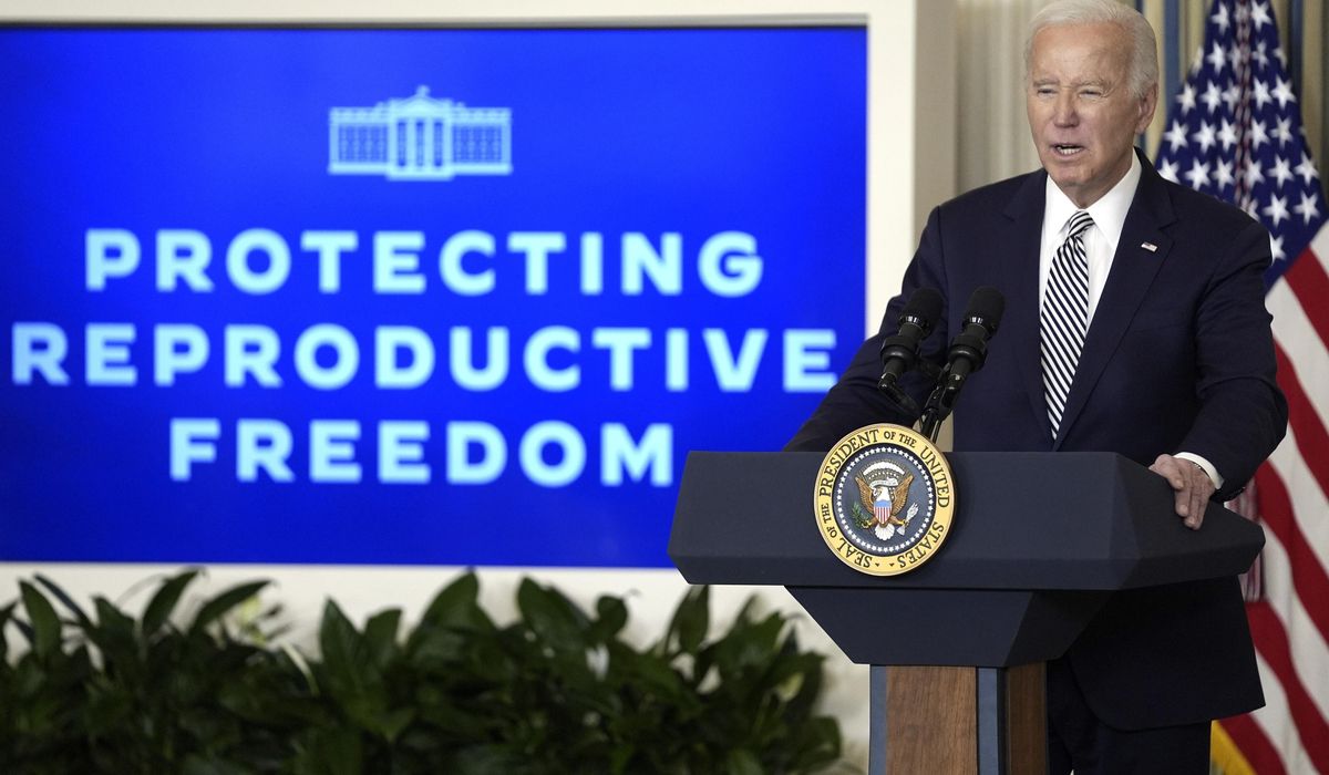 Biden saturates battleground states with TV ads about abortion rights