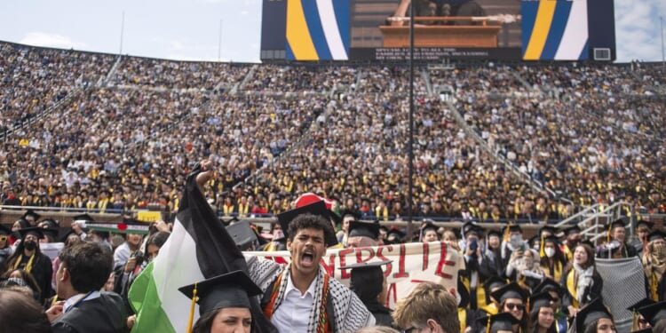 A look at commencement ceremonies as U.S. campuses are roiled by protests over the Israel-Hamas war