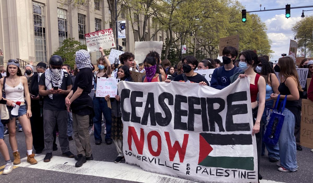 MIT pro-Palestinian protesters break through barricades to retake encampment