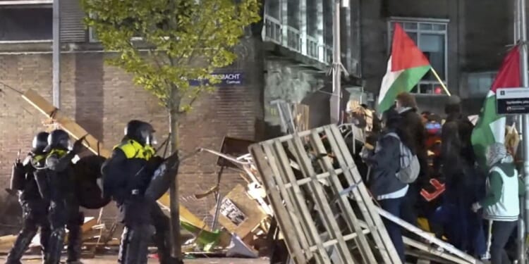 Police break up pro-Palestinian encampments at Amsterdam university